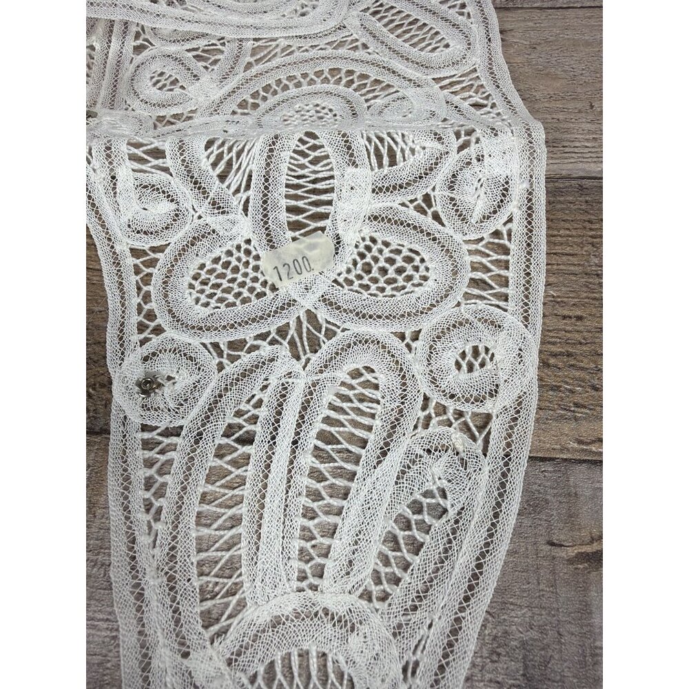 VTG Louise Verschueren Brussels Belgian Lace Dress Front Collar Original Bag - Picture 10 of 16